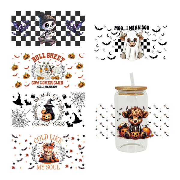 Wholesale UV Transfer Paste Glass Crystal Label Crystal Paste Cross-border Special Paste for 16oz Glass Cup 23cmX11cm