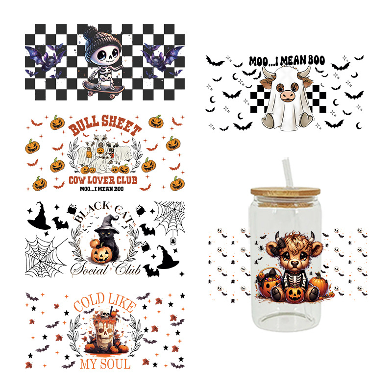 Wholesale UV Transfer Paste Glass Crystal Label Crystal Paste Cross-border Special Paste for 16oz Glass C 23cmX11cm