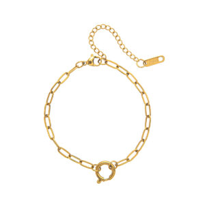 Paperclip + adjustable ring (bracelet)