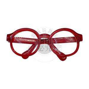 Small labu red 6.5cm lens glasses