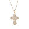 Wholesale Vintage Cross Pendant Necklace Distinctive Simple Commemorative Gift