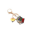 Wholesale Teacher's Day Rainbow Wooden Brand Tassel Keychain