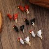 Wholesale Hen Ear Studs Earrings