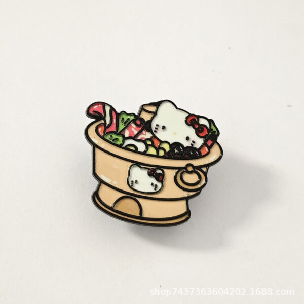 Wholesale Cute Creative Hot Pot Cartoon Brooch Keychain OLY Exclusive