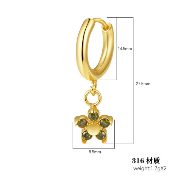 O1CN01rqInth1FRip8U2rYw_2218660980484-0-cib Wholesale Flower Zircon Stainless Steel 18k Gold Plated Earrings