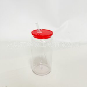 Transparent + red cover / 16oz/475ml