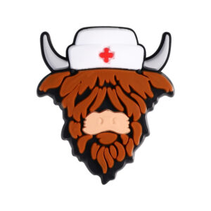 Nurse highland cow