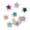 Wholesale Alloy double-sided hollowed-out crystal star beads/spacer 3D Crystal Beads