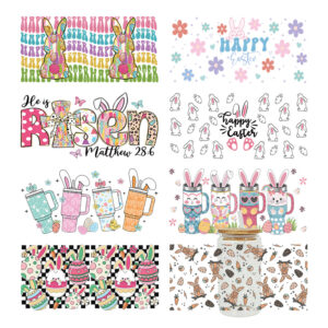 Wholesale UV Transfer Paste Glass Crystal Label Crystal Paste Cross-border Special Paste for 16oz Glass Cup 23cmX11cm