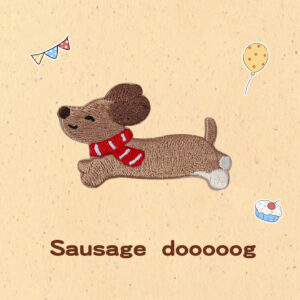 Self-adhesive*scarf dog*happy dog
