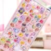 Wholesale Cartoon Stereo Floating Fun Stickers Crystal Diamond Kidsren's Decorative Stickers 3D Stickers Cute Embossed Stickers for Girls
