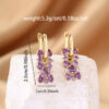 Wholesale Cross-Border Hot-Selling Ins Sweet Temperament Zircon Earrings Versatile High-End Women's Ear Jewelry