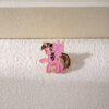 Wholesale Colorful cartoon rainbow cute horse brooch