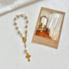 Wholesale Pearl baptismal communion gift, love cross, finger chain