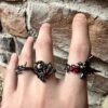 O1CN01s4Gg5A1l5L5KPBb3R_2216005864767-0-cib Wholesale Punk European Black Style Butterfly Irregular Flower Ring