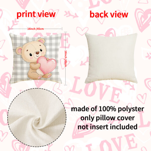 O1CN01s77NJ12BnTK7Pwz7s_4183138383-0-cib Wholesale Pink Suit Valentine's Day Pillow Cover Linen Letter Print Cushion