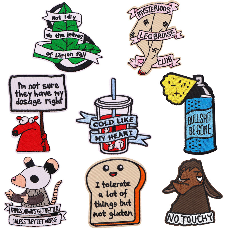 Wholesale Quotations Animation Embroidery Cloth Patch Clothing Lage Aessories OLY Exclusive