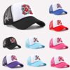 Wholesale Red lip sunshade wide brimmed multi-color letter hat