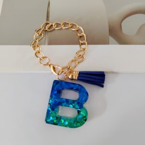 Blue chain letter b