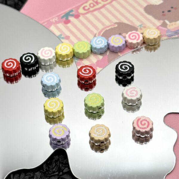 Wholesale Cute Colorfulful Shrimp Cakes, Fish Boards, Lollipops, Alloy Beads, DIY