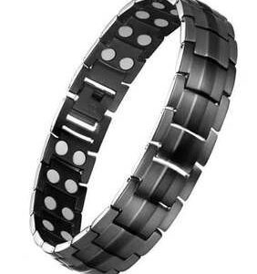 Double-row magnet bracelet black full magnet