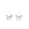 Wholesale Vintage Alloy Silver Butterfly Earrings