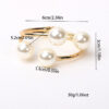 Wholesale Pearl double-layer semi open bracelet