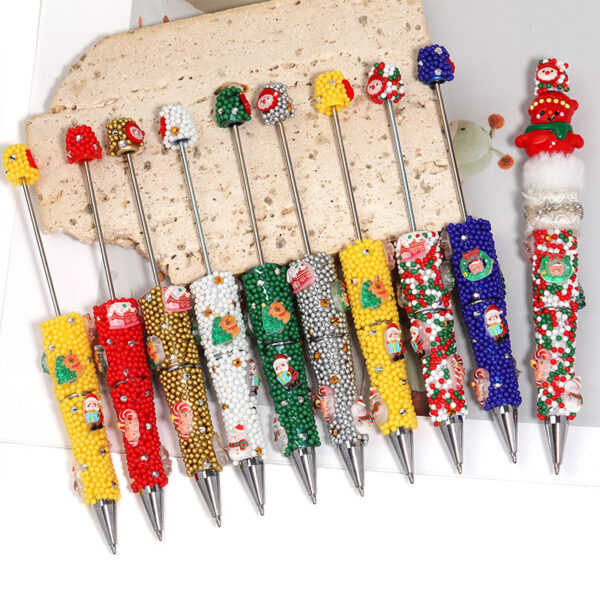 O1CN01sHExft27RFdaVzXud_2220917247793-0-cib Wholesale Christmas Colorful Snowman Beadable Pens