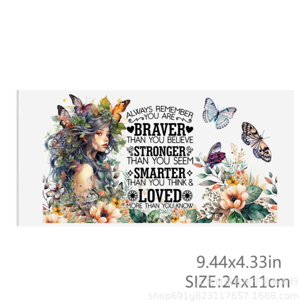 O1CN01sHsumR1XzIlQaeJAK_2204164402994-0-cib Wholesale Butterfly flower printing UV DTF transfer crystal label c paste tear paste 24 cmX11cm,1Yc50158