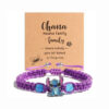 Wholesale Anime Twist Crystal Beaded Blue Stitch Woven Bracelet OLY Exclusive