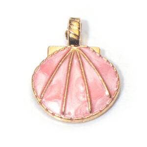 1 pink shell oil drop pendant