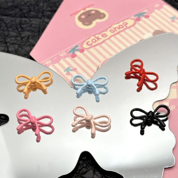Wholesale Cute Ins Alloy Cut Out Rope Bow Separated Beads DIY