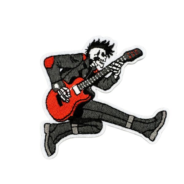 Wholesale Cartoon Black Music Skeleton Series Embroidery DIY Patches