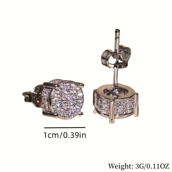 Wholesale Round shiny surroundings Blingbling Earrings