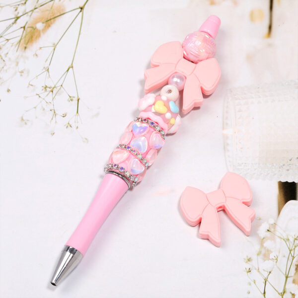 O1CN01sMqtK21l4QMFB8CJB_2219500044765-0-cib Wholesale 20pcs Bow Silicone Beads Fashionable Simple Rubber Beads