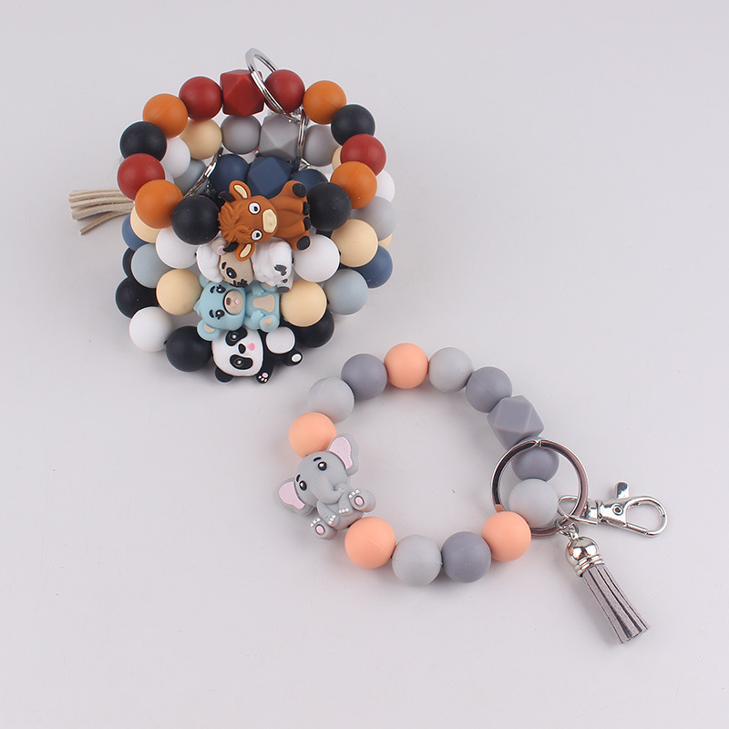Wholesale Silicone Cartoon Animal Keychain