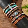 Wholesale Pine stone multi-layer bead Bohemian multi-layer bracelet