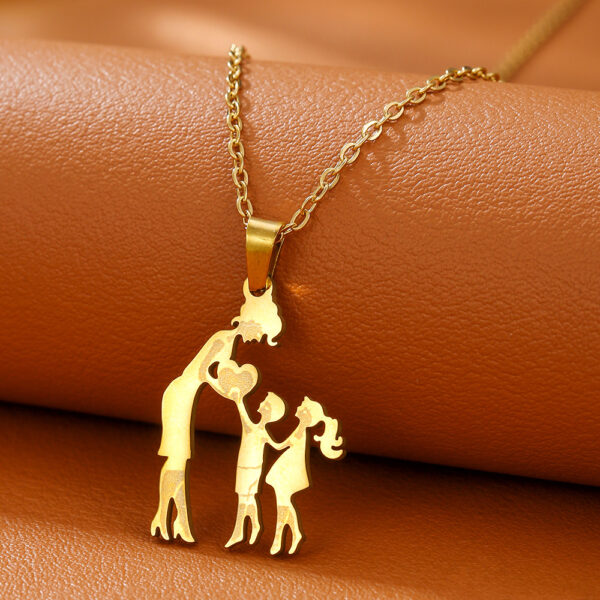 Wholesale Mother's Day Necklace Mother's Son Daughter Love Pendant Parent-Child Gift Jewelry