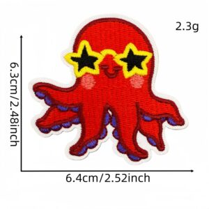 Red series cloth stickers 10 #