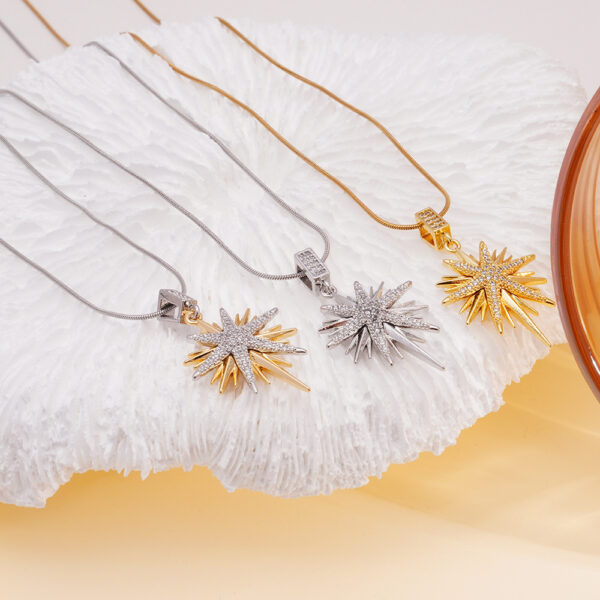 Wholesale Necklace Women's All-match Bamang Star Pendant Titanium Steel Clavicle Chain