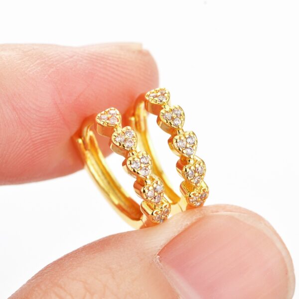Wholesale Zircon Heart Earrings - Affordable Luxury