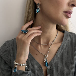 Wholesale Geometric Acrylic Gemstone Pendant Necklace