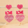 Wholesale Valentine's Day Love Sparkling Acrylic Earrings