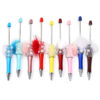 O1CN01sUcmO51taUvmPXXSM_2212446295918-0-cib Wholesale Fur Ball Colorful Bubble DIY Beaded Pen DIY Beadable