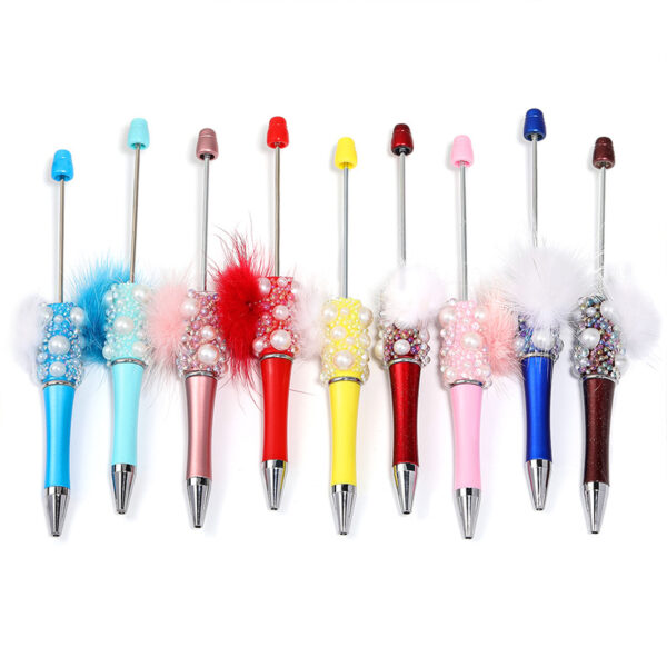 O1CN01sUcmO51taUvmPXXSM_2212446295918-0-cib Wholesale Fur Ball Colorful Bubble DIY Beaded Pen DIY Beadable