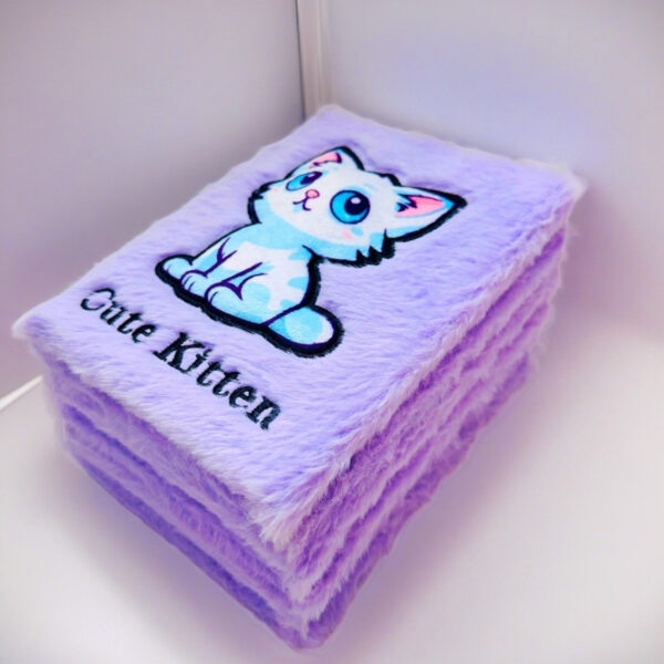 O1CN01sVrqIS2AVJwnxPME5_2219468088208-0-cib Wholesale Cute Cartoon Embroidered Plush Loose-leaf Notebook OLY Exclusive