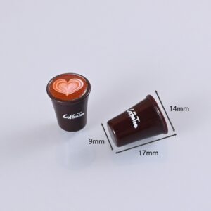 Medium love / Black three-dimensional printed coffee cup