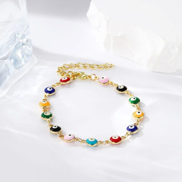 Wholesale Adjustable Pull Demon Eye Bracelet