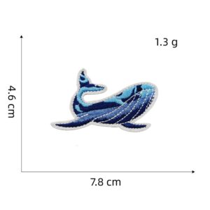 Blue Series cloth stickers 13#