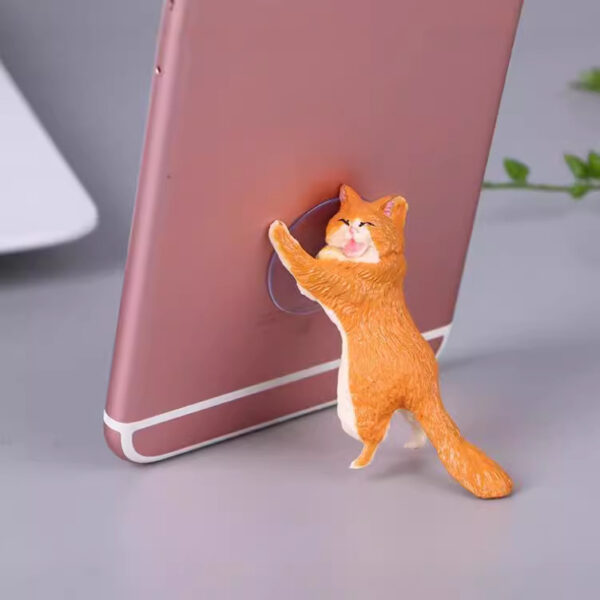 Wholesale New Creative Gadgets for Kidsren and Adults, Gift Toys, Cat Alternative Mobile Phone Suction Cup Holder, Cute Kitten